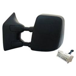 LKQ - 2008-2015 Nissan TITAN Driver's Side Door Mirror Power Adjustment, Manual Folding, Heated, Memory Setting, Textured, with Tow Package