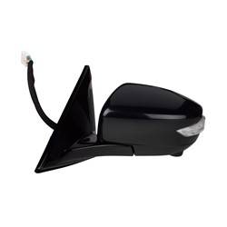 LKQ - 2016-2023 Nissan Maxima Driver's Side Door Mirror Power Adjustment, Manual Folding, Heated, Housing Turn Signal Indicator, Memory Setting, Mirror Turn Signal Indicator, Side View Camera, Black