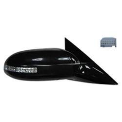 LKQ - 2009-2014 Nissan Maxima Passenger's Side Door Mirror Power Adjustment, Manual Folding, Non-Heated, Housing Turn Signal Indicator, Memory Setting, Mirror Turn Signal Indicator, Black