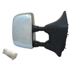 LKQ - 2004-2015 Nissan TITAN Passenger's Side Door Mirror Power Adjustment, Manual Folding, Heated, Blind Spot Mirror, Memory Setting, Chrome, with Tow Package