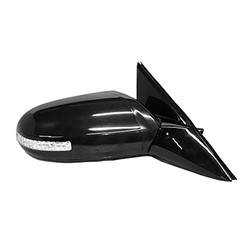 LKQ - 2009-2014 Nissan Maxima Passenger's Side Door Mirror Power Adjustment, Manual Folding, Heated, Housing Turn Signal Indicator, Memory Setting, Mirror Turn Signal Indicator, Black