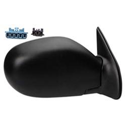 LKQ - 1999-2001 Nissan Pathfinder Passenger's Side Door Mirror Power Adjustment, Manual Folding, Heated, Textured Black