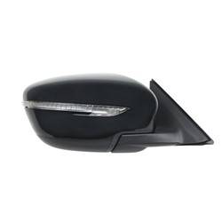 LKQ - 2014-2016 Nissan Rogue Passenger's Side Door Mirror Power Adjustment, Manual Folding, Heated, Housing Turn Signal Indicator, Mirror Turn Signal Indicator, Textured Paint To Match