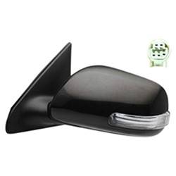 LKQ - 2008-2014 Scion xD Driver's Side Door Mirror Power Adjustment, Manual Folding, Non-Heated, Housing Turn Signal Indicator, Mirror Turn Signal Indicator, Textured Paint To Match