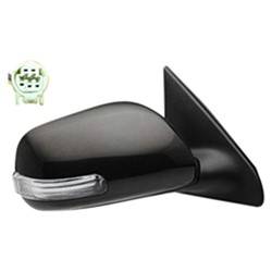 LKQ - 2008-2014 Scion xD Passenger's Side Door Mirror Power Adjustment, Manual Folding, Non-Heated, Housing Turn Signal Indicator, Mirror Turn Signal Indicator, Textured Paint To Match