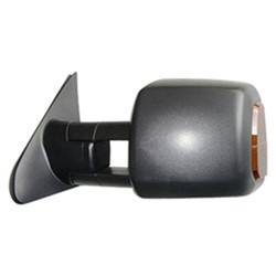 LKQ - 2007-2021 Toyota Tundra Driver's Side Door Mirror Power Adjustment, Manual Folding, Heated, Blind Spot Mirror, Housing Turn Signal Indicator, Mirror Turn Signal Indicator, Textured, with Tow Package