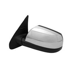 LKQ - 2014-2021 Toyota Tundra Driver's Side Door Mirror Power Adjustment, Manual Folding, Heated, Blind Spot Indicator, Textured Chrome