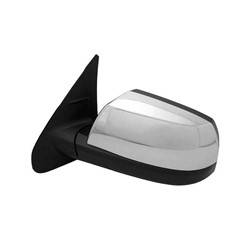 LKQ - 2014-2017 Toyota Tundra Driver's Side Door Mirror Power Adjustment, Powered Folding, Heated, Housing Turn Signal Indicator, Integrated Puddle Light, Memory Setting, Mirror Turn Signal Indicator, Textured Chrome