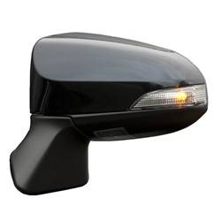 LKQ - 2013-2014 Toyota Venza Driver's Side Door Mirror Power Adjustment, Manual Folding, Heated, Blind Spot Mirror, Housing Turn Signal Indicator, Integrated Puddle Light, Mirror Turn Signal Indicator, Textured Paint To Match