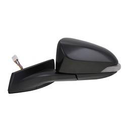 LKQ - 2018-2022 Toyota C-HR Driver's Side Door Mirror Power Adjustment, Manual Folding, Heated, Housing Turn Signal Indicator, Mirror Turn Signal Indicator, Black