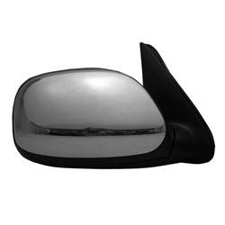 LKQ - 2004-2006 Toyota Tundra Passenger's Side Door Mirror Power Adjustment, Manual Folding, Heated, Textured Chrome