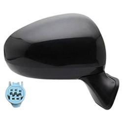 LKQ - 2010-2013 Toyota Prius Passenger's Side Door Mirror Power Adjustment, Manual Folding, Non-Heated, Black