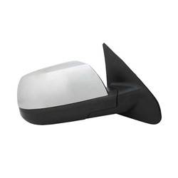 LKQ - 2007-2013 Toyota Tundra Passenger's Side Door Mirror Power Adjustment, Manual Folding, Heated, Textured Chrome