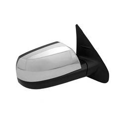 LKQ - 2014-2021 Toyota Tundra Passenger's Side Door Mirror Power Adjustment, Manual Folding, Heated, Blind Spot Indicator, Textured Chrome