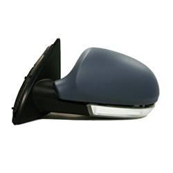 LKQ - 2006-2010 Volkswagen Passat Driver's Side Door Mirror Power Adjustment, Manual Folding, Heated, Housing Turn Signal Indicator, Integrated Puddle Light, Mirror Turn Signal Indicator, Textured Paint To Match