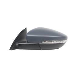 LKQ - 2012 Volkswagen Passat Driver's Side Door Mirror Power Adjustment, Manual Folding, Heated, Housing Turn Signal Indicator, Memory Setting, Mirror Turn Signal Indicator, Textured Paint To Match