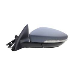 LKQ - 2011-2018 Volkswagen Jetta Driver's Side Door Mirror Power Adjustment, Manual Folding, Heated, Housing Turn Signal Indicator, Mirror Turn Signal Indicator, Paint to Match, For GLI and Hybrid