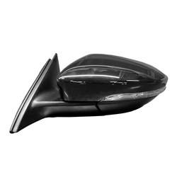 LKQ - 2016-2018 Volkswagen Passat Driver's Side Door Mirror Power Adjustment, Manual Folding, Heated, Housing Turn Signal Indicator, Mirror Turn Signal Indicator, Black