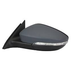 LKQ - 2016-2018 Volkswagen Passat Driver's Side Door Mirror Power Adjustment, Powered Folding, Heated, Housing Turn Signal Indicator, Mirror Turn Signal Indicator, Black