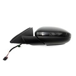 LKQ - 2019-2023 Volkswagen Jetta Driver's Side Door Mirror Power Adjustment, Manual Folding, Heated, Blind Spot Indicator, Black