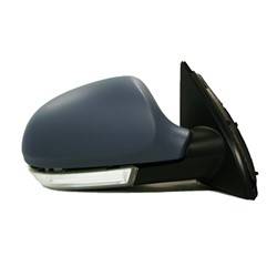 LKQ - 2006-2010 Volkswagen Passat Passenger's Side Door Mirror Power Adjustment, Manual Folding, Heated, Housing Turn Signal Indicator, Integrated Puddle Light, Mirror Turn Signal Indicator, Textured Paint To Match