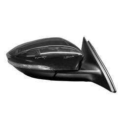 LKQ - 2016-2018 Volkswagen Passat Passenger's Side Door Mirror Power Adjustment, Manual Folding, Heated, Housing Turn Signal Indicator, Mirror Turn Signal Indicator, Black