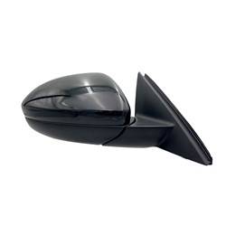 LKQ - 2019-2022 Volkswagen Jetta Passenger's Side Door Mirror Power Adjustment, Manual Folding, Heated, Black