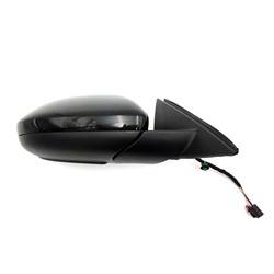 LKQ - 2019-2023 Volkswagen Jetta Passenger's Side Door Mirror Power Adjustment, Manual Folding, Heated, Blind Spot Indicator, Black