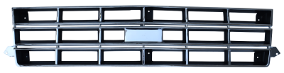 KP - 82-90 CHEVY S10 PICKUP GRILLE CHROME AND BLACK FOR 4WD