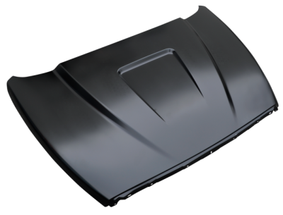 KP - 02-08 DODGE RAM PICKUP STEEL RAM AIR STYLE HOOD, 2ND DESIGN