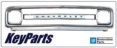 69-'70 CHEVROLET/GMC PICKUP, BLAZER, AND SUBURBAN GM LICENSED EMBOSSED GRILLE FRAME