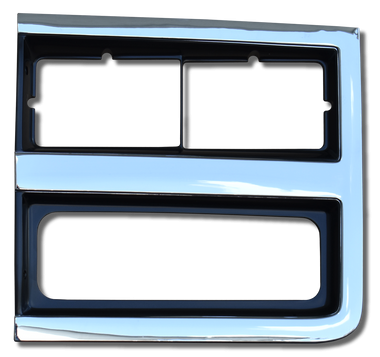 89-91 BLAZER H/L DOOR (RV SERIES) CHRM/SLV DUAL H/L, LH