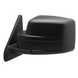 2007-2009 Jeep Patriot Driver's Side Door Mirror Power Adjustment, Manual Folding, Non-Heated, Textured