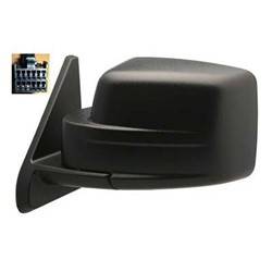 2007-2017 Jeep Patriot Driver's Side Door Mirror Power Adjustment, Manual Folding, Heated, Textured