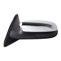 LKQ - 2010-2011 Ford Taurus Driver's Side Door Mirror Power Adjustment, Manual Folding, Heated, Integrated Puddle Light, Memory Setting, Textured Chrome - Image 2