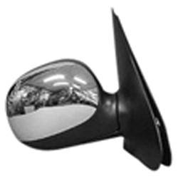 1997 Ford Expedition Passenger's Side Door Mirror Power Adjustment, Manual Folding, Non-Heated, Textured Chrome