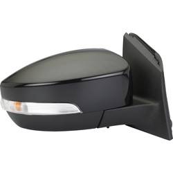 LKQ - 2015-2018 Ford Focus Passenger's Side Door Mirror Power Adjustment, Manual Folding, Non-Heated, Blind Spot Mirror, Housing Turn Signal Indicator, Mirror Turn Signal Indicator, Temperature Sensor, Textured Paint To Match - Image 2