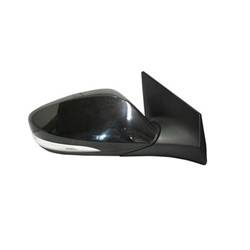 2011-2013 Hyundai Elantra Passenger's Side Door Mirror Power Adjustment, Manual Folding, Heated, Housing Turn Signal Indicator, Mirror Turn Signal Indicator, Black