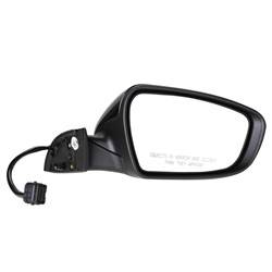 2017-2018 Kia Forte Passenger's Side Door Mirror Power Adjustment, Manual Folding, Heated, Black