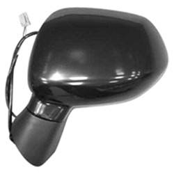 2002-2005 Mitsubishi Lancer Driver's Side Door Mirror Manual Adjustment, Manual Folding, Non-Heated, Black