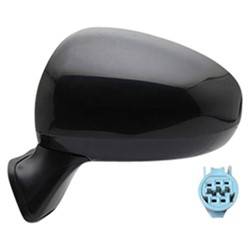 LKQ - 2010-2013 Toyota Prius Driver's Side Door Mirror Power Adjustment, Manual Folding, Non-Heated, Black - Image 2