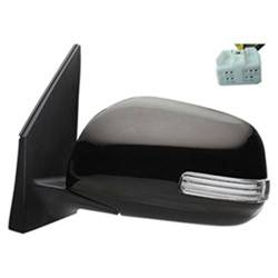 LKQ - 2009-2012 Toyota RAV4 Driver's Side Door Mirror Power Adjustment, Manual Folding, Heated, Housing Turn Signal Indicator, Mirror Turn Signal Indicator, Black, US Built - Image 2